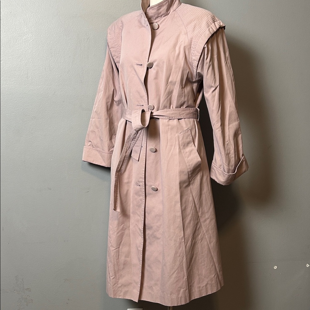 Vintage rose gold Women's Cotton Polyester Trench Coat size M